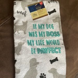 NWT dog hand towel